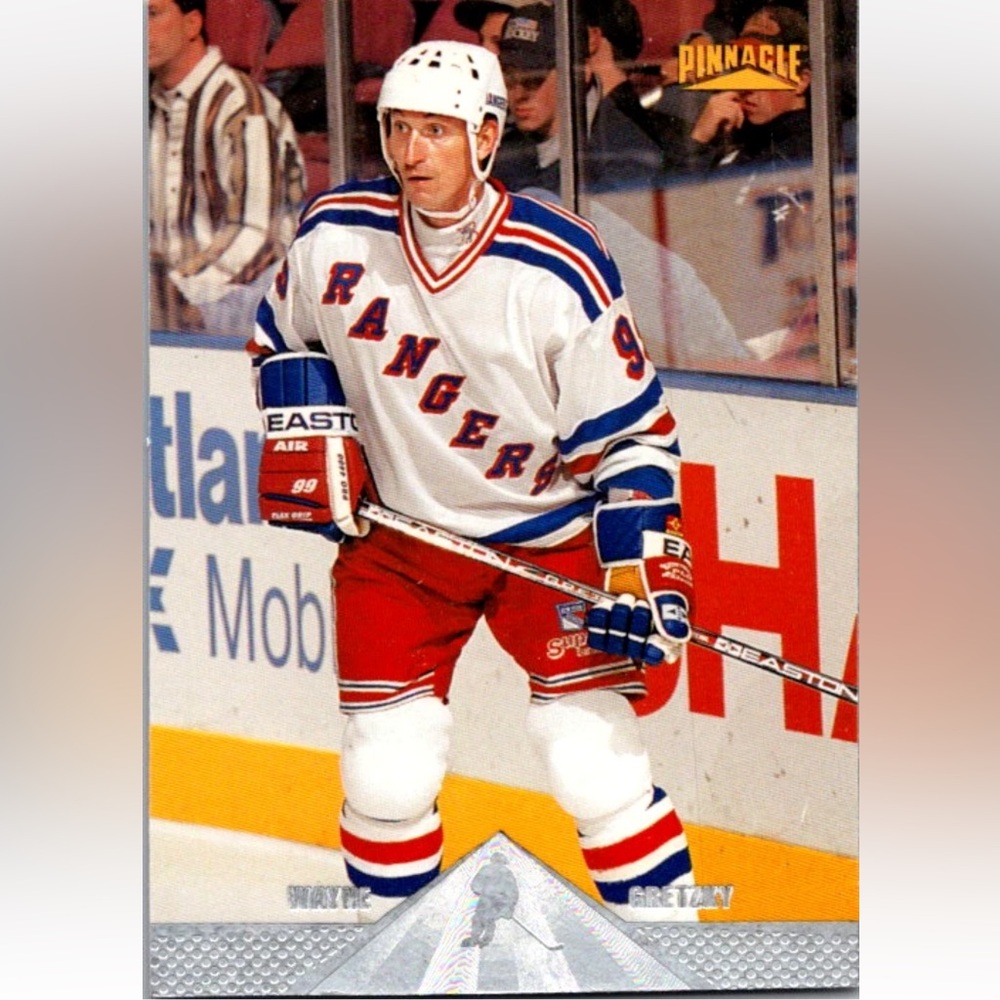 Wayne Gretzky 1996/97 Pinnacle New York Rangers. Hockey Card